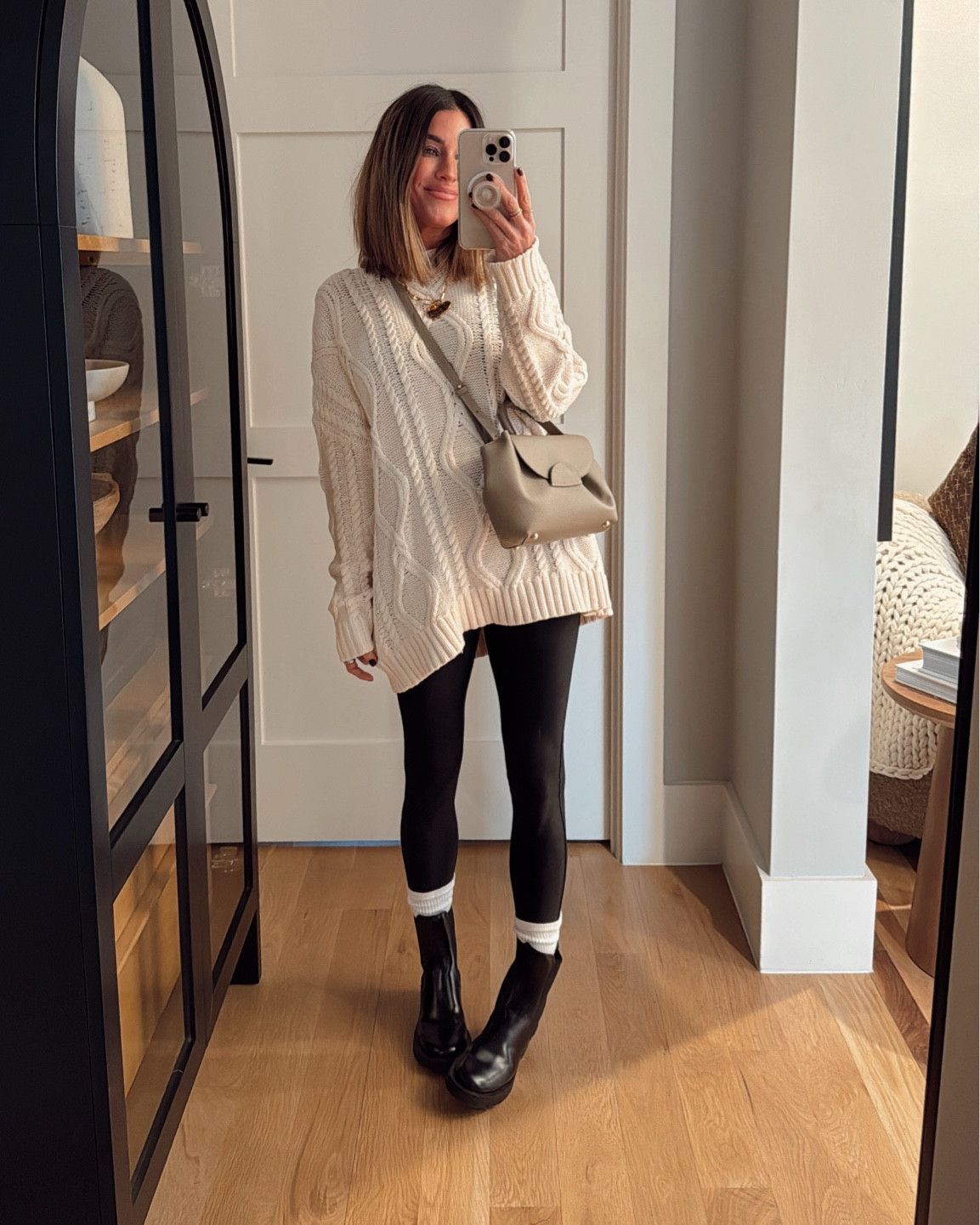 If leggings are wrong, I don’t want to be right 😉 cozy winter uniform! I’m wearing a medium in this sweater, and it’s 30% off today! Linked several other legging friendly sweaters here for you too. 

#LTKFindsUnder50 #LTKFindsUnder100 #LTKStyleTip