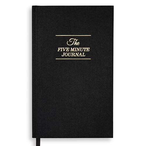Intelligent Change The Five Minute Journal, Original Daily Gratitude Journal 2025, Reflection & Manifestation Journal for Mindfulness, Undated Daily Journal with Gold Foiling, Plastic-Free, Black | Amazon (US)