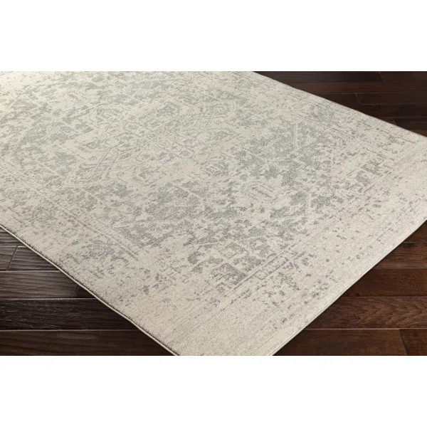 Hillsby Oriental Area Rug in Charcoal/Light Gray/Beige | Wayfair North America