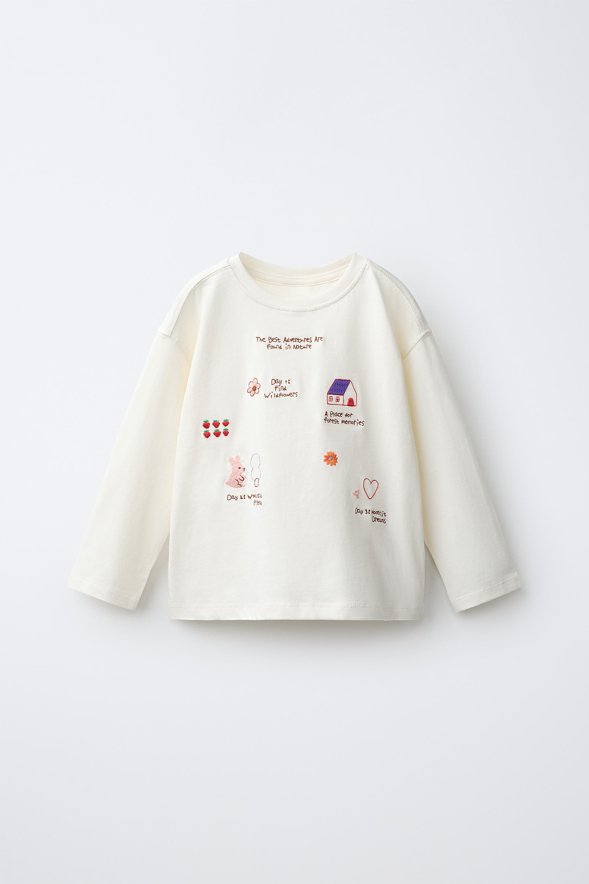 EMBROIDERED DETAIL T-SHIRT | Zara US
