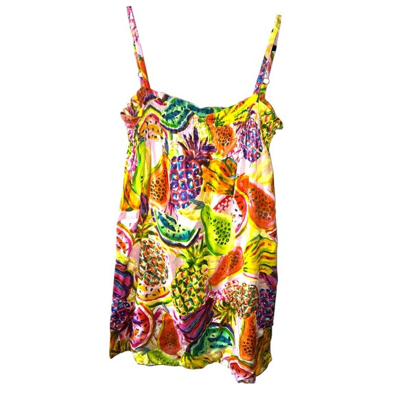 TRUE DESTINATIONS | TROPICAL FRUITS SUMMER DRESS | Poshmark