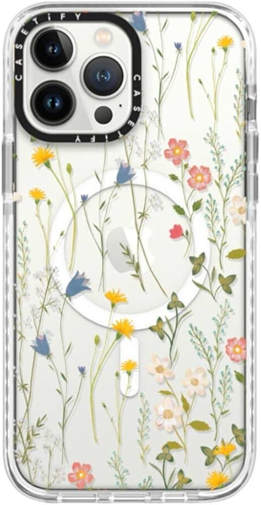 CASETiFY Impact Case for iPhone 13 Pro Max Compatible with Magsafe - Dreamy Floral Pattern - Clea... | Amazon (US)