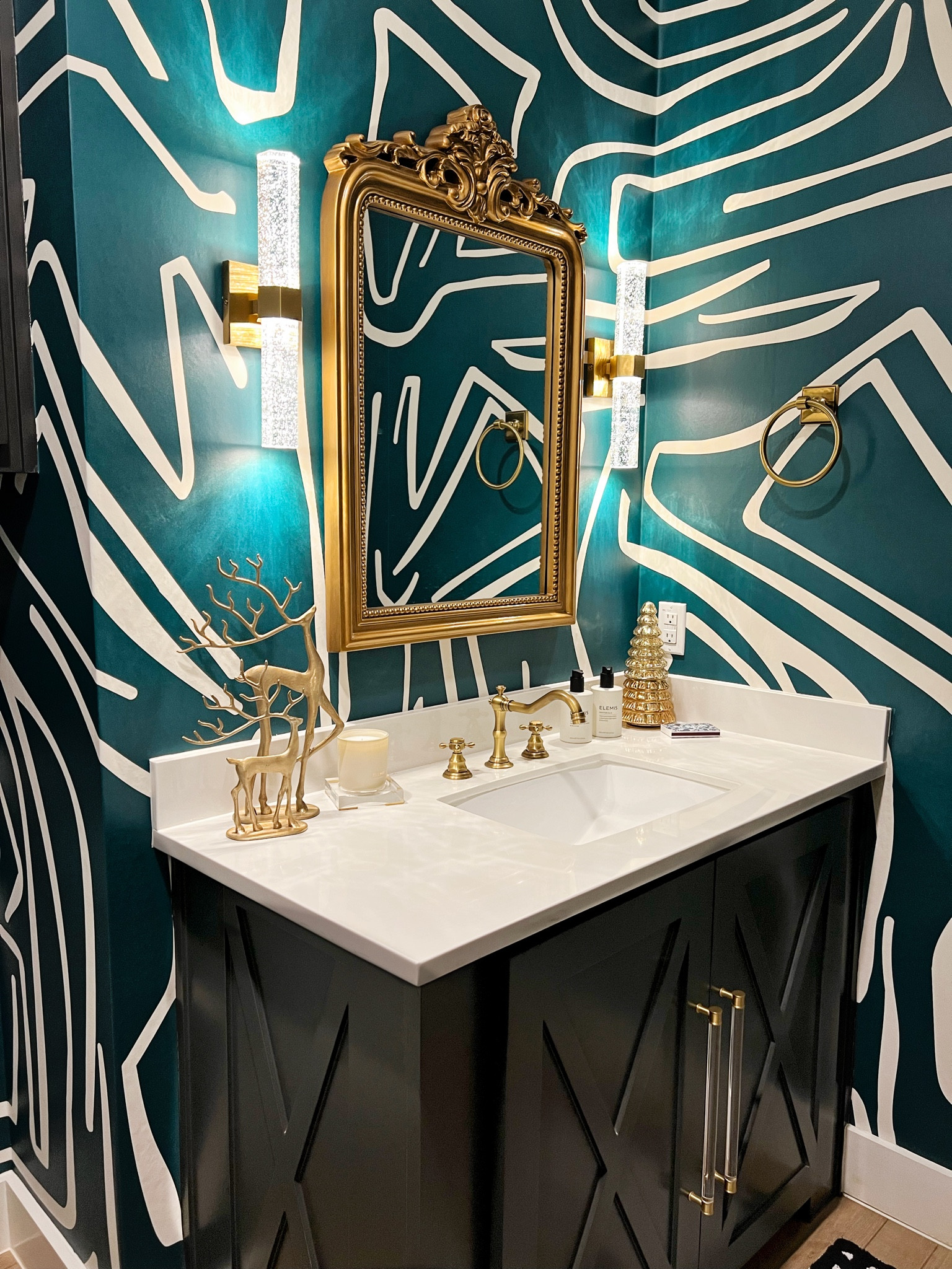 Our bathroom makeover is one of my favorites!

Christmas decor, Christmas bathroom, holiday bathroom, bathroom hardware, gold hardware, gold sconces, Amazon, hand, soap, elemis , gift, idea, pottery barn 

#LTKstyletip #LTKhome #LTKHoliday