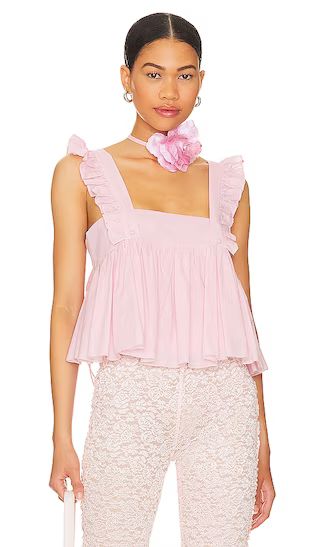 The Ruffle Apron Top in Baby Soft | Revolve Clothing (Global)