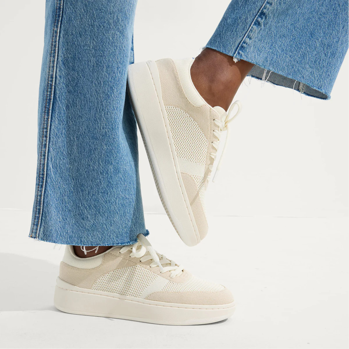 The Court Sneaker in Sand Dune | Women's Sneakers | Rothy's | Rothy's