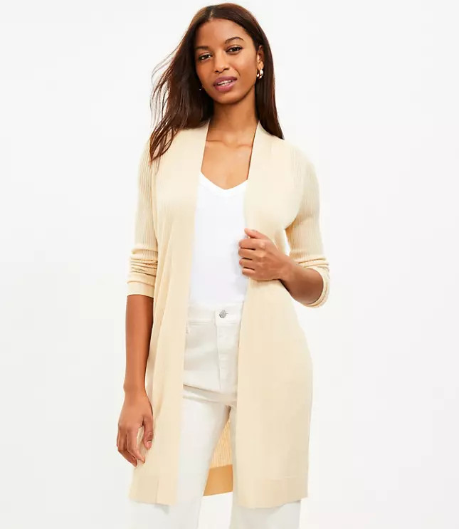 Long Open Cardigan | LOFT