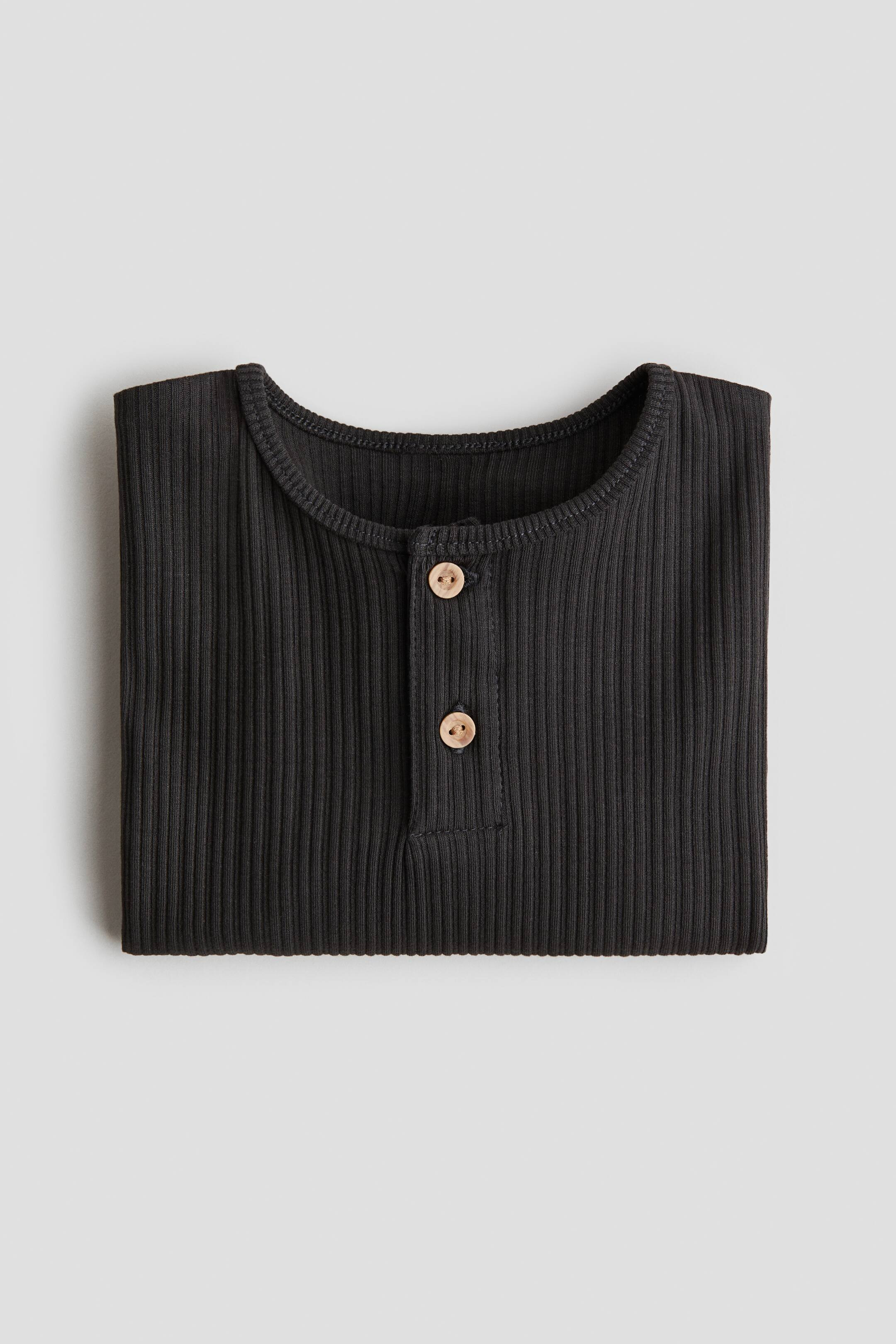 Ribbed Henley Shirt | H&M (US + CA)