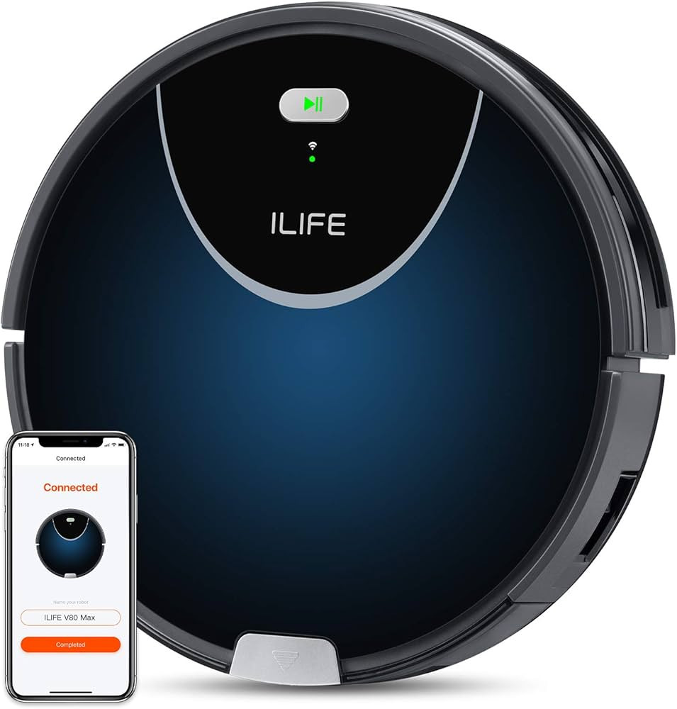 ILIFE V80 Max Robot Vacuum Cleaner, Wi-Fi Connected, 2000Pa Max Suction, Works with Alexa, 750ml ... | Amazon (US)