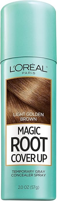 L'Oreal Paris Magic Root Cover Up Gray Concealer Spray Light Golden Brown 2 oz.(Packaging May Var... | Amazon (US)