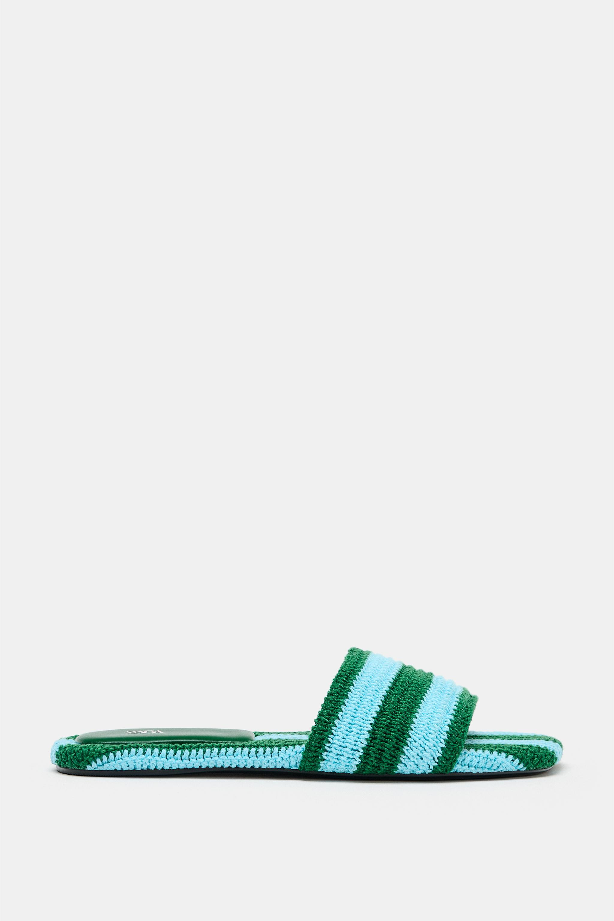 CROCHET FLAT SANDALS | Zara UK