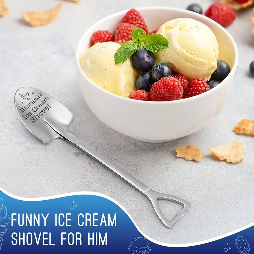 Valentines Day Gift for Husband, Husband Gifts from Wife - Funny Husband's Ice Cream Shovel Spoon... | Amazon (US)