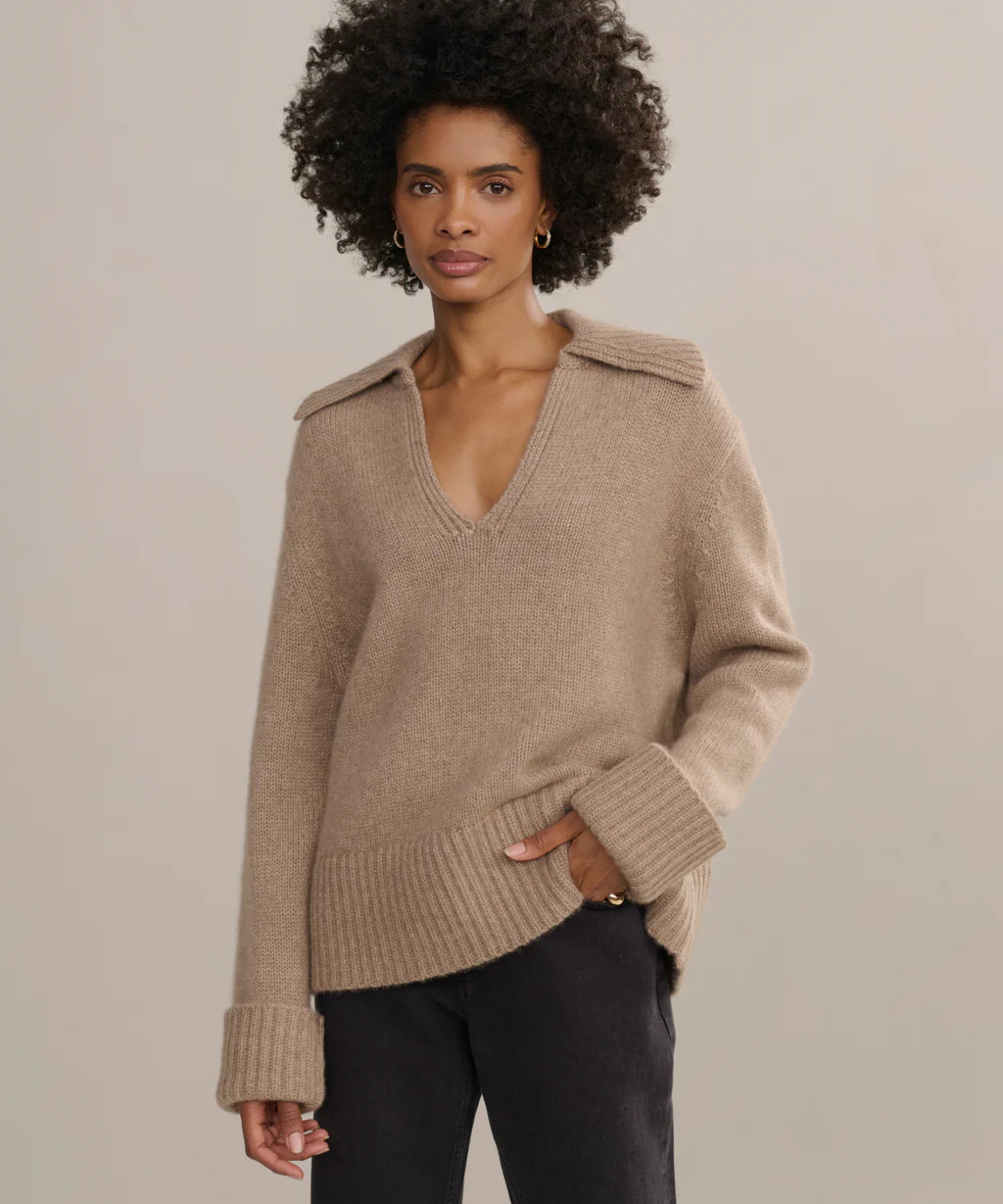 Cashmere Phoebe Polo | Jenni Kayne