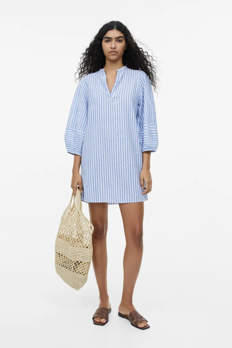 Linen-blend Tunic Dress | H&M (US + CA)