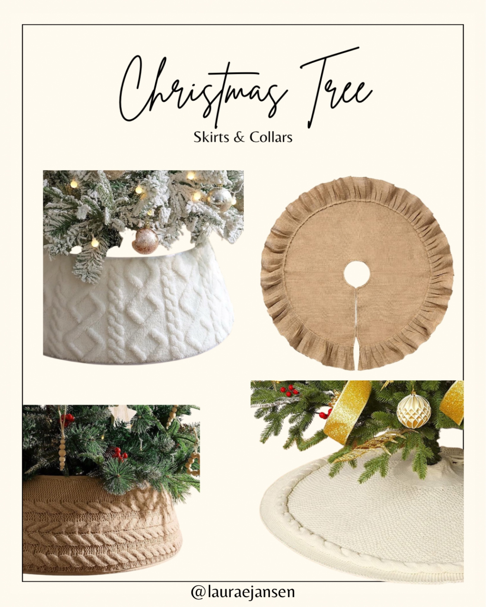 Christmas tree skirts and collars I’m loving

#LTKFindsUnder50 #LTKSeasonal #LTKHoliday