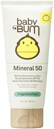 Sun Bum Baby Bum SPF 50 Sunscreen Lotion with Mineral UVA/UVB Face and Body Protection for Sensit... | Amazon (US)