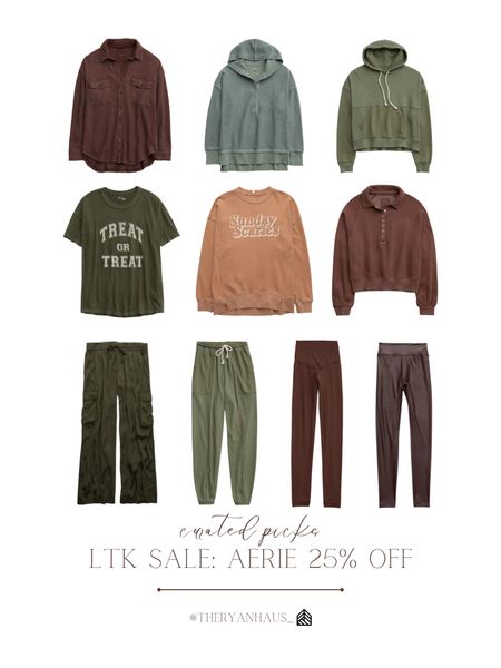The LTK in-app exclusive sale is here! Aerie is 25% off sitewide from now through Sunday (9/24) when you shop Aerie through any LTK posts! The code with automatically apply! I love the warm and cozy pieces for the fall, and these colors are perfect! 

#LTKstyletip #LTKSale