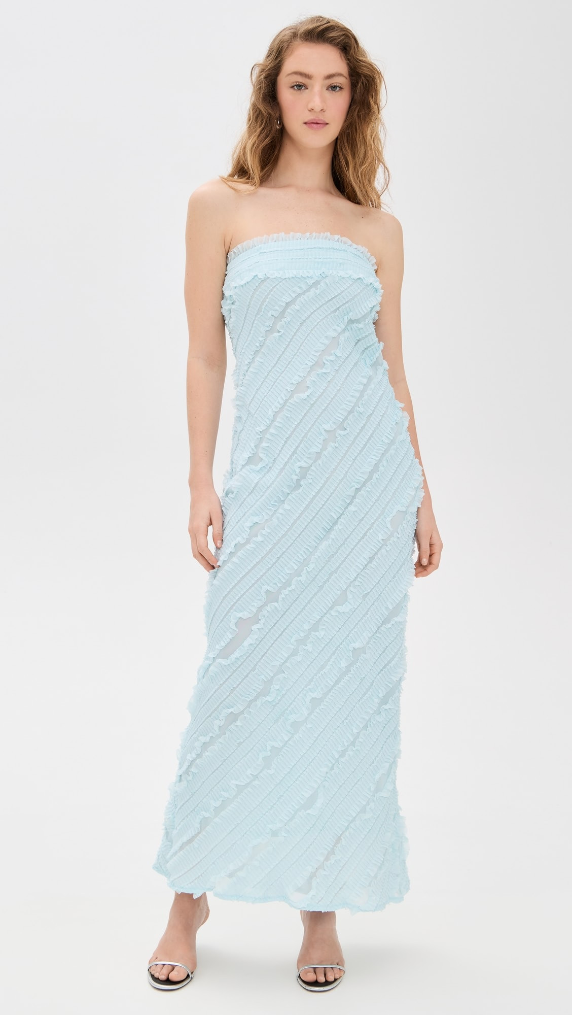 Strapless Ruffled Maxi Dress | Shopbop
