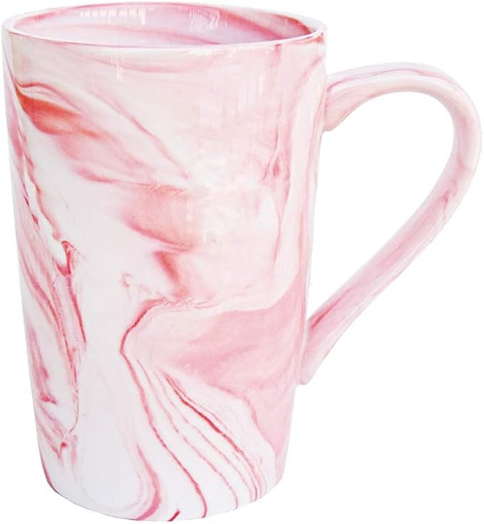 Smarlin Marbling Ceramic Coffee Tall Mug, Tea Cup for Office and Home, 13 Oz, Dishwasher and Micr... | Amazon (US)