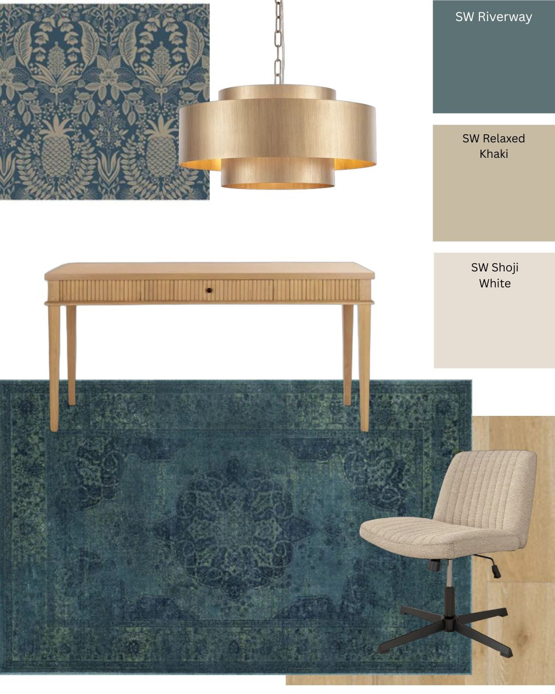 Office spaces that never get boring. 
Dark and inspiring... would you work in a space like this?
Sherwin Williams Riverway, Relaxed Khaki, Shoji White.

#homeoffice #office #moderndecor #teal #darkanddramatic #wallpaper #decor #springdecor #designerinpiration #designertips #humandesigner #wayfairhome #wayfairdeals #amazonhome #amazonmusthaves  

 #LTKhome #LTKstyletip #LTKfamily