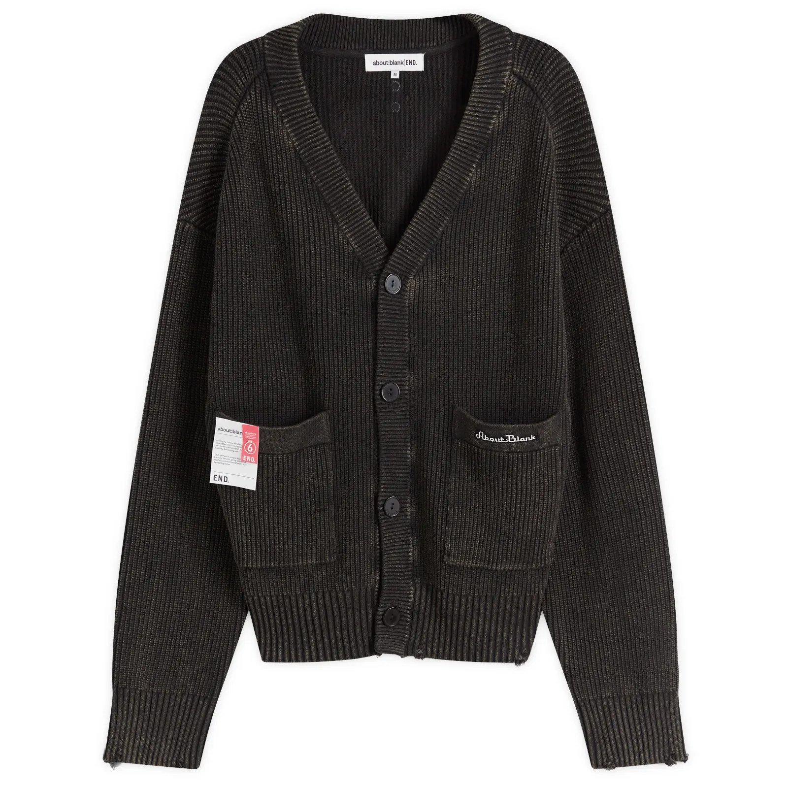 END. x About:Blank Distressed Cardigan | END. Clothing