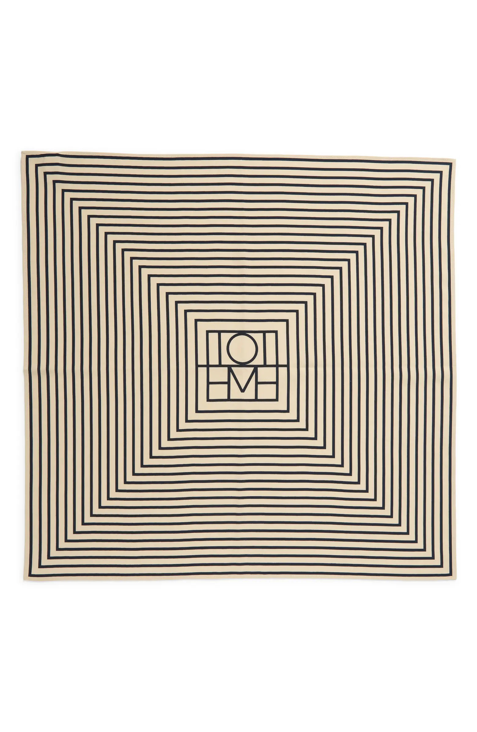 TOTEME Signature Logo Square Silk Scarf | Nordstrom | Nordstrom
