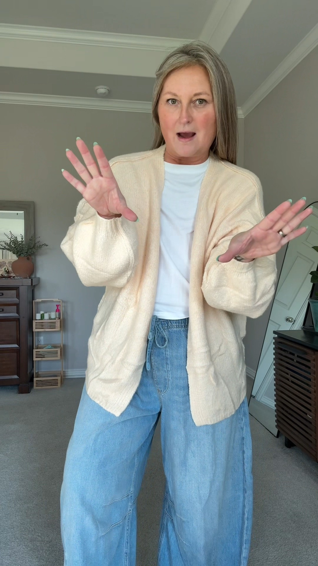 ☕️ Today’s meeting of the Cute Comfy Casual Club has one very important reminder: you can never have too many oversized cardigans. 🤎

This is the kind of sweater that instantly makes an outfit feel cozy. Throw it over a tee, a tank, a bodysuit…jeans, leggings, shorts…it just works.

Oversized, unbelievably comfy, and exactly the neutral staple you’ll reach for all fall long. The hardest part is deciding which color to get because there are so many good ones.

This one has officially earned its Cute Comfy Casual Club stamp of approval. ✔️🍂

Meeting adjourned…until the next cozy find. 🤎☕️

#CuteComfyCasualClub #MidsizeStyle #FallFashionFinds #Over40Style #CozyStyle

#LTKootd #LTKOver40 #LTKMidsize