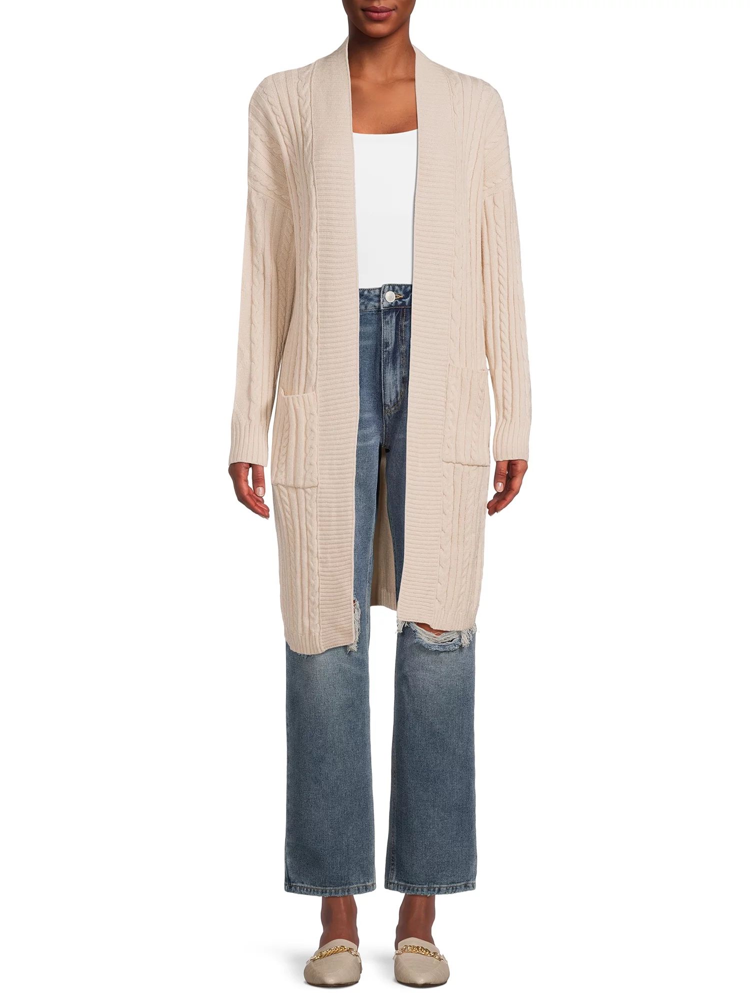 Dreamers by Debut Women's Duster Cardigan Sweater - Walmart.com | Walmart (US)