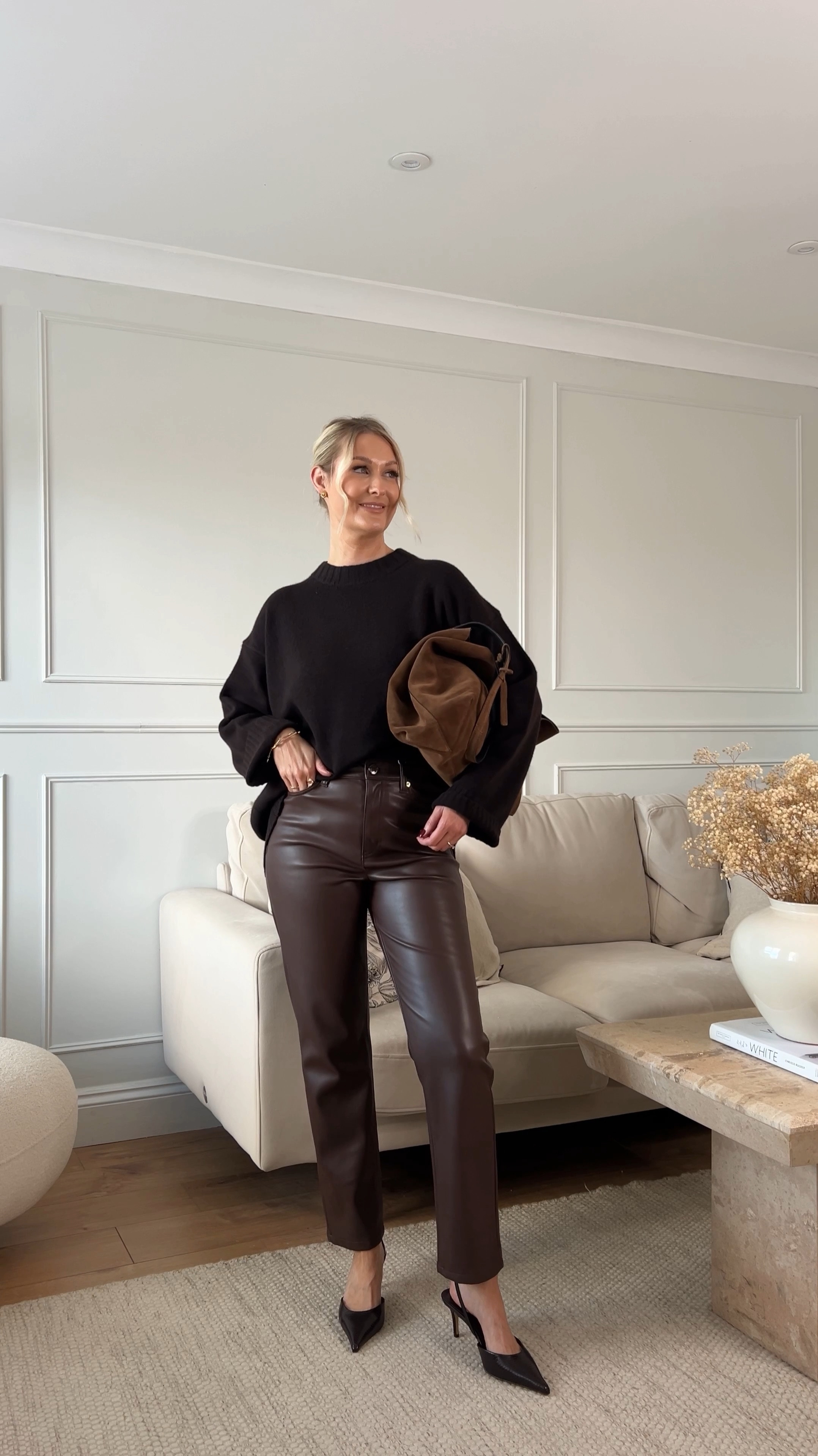 M&S new in part 2! Loving all of the choccy browns in here! 

Leather trousers, chocolate brown, autumn outfits, M&S, suede 

#LTKstyletip #LTKuk #LTKautumn