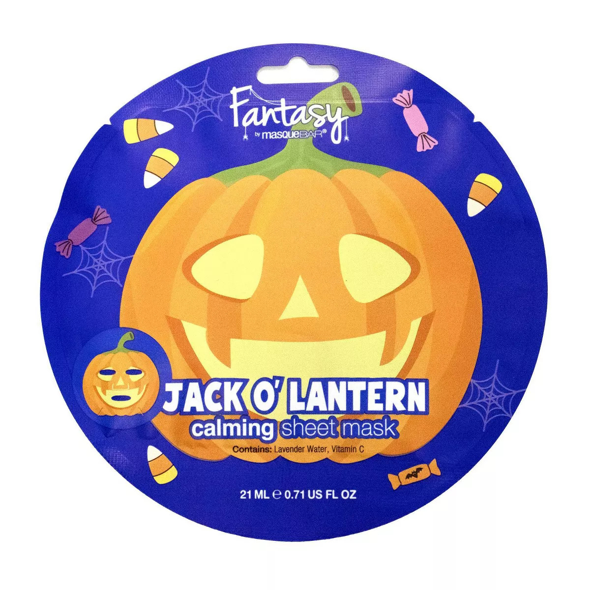 Fantasy by Masque Bar Hydrating Jack o' Lantern Sheet Facial Mask - 21ml | Target