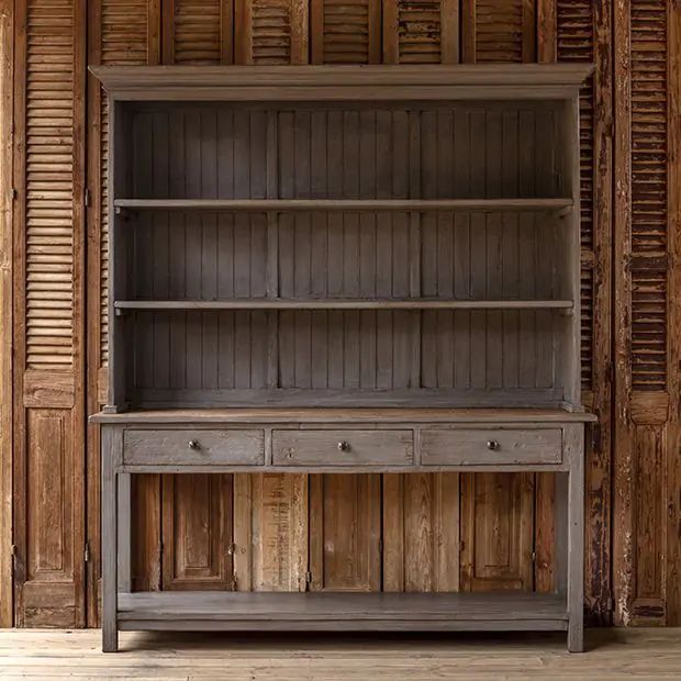 Rustic Old Pine Display Hutch | SHIPS FREE | Antique Farm House