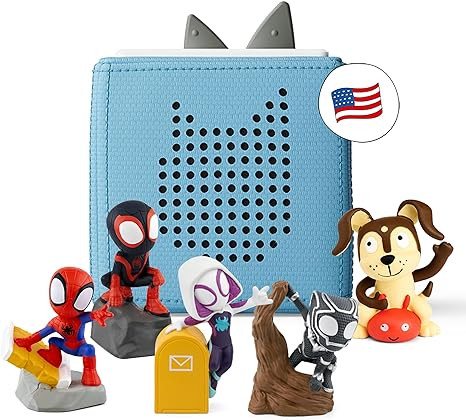 Toniebox Audio Player Starter Set with Spidey, Ghost-Spider, Spin, Black Panther, and Playtime Pu... | Amazon (US)