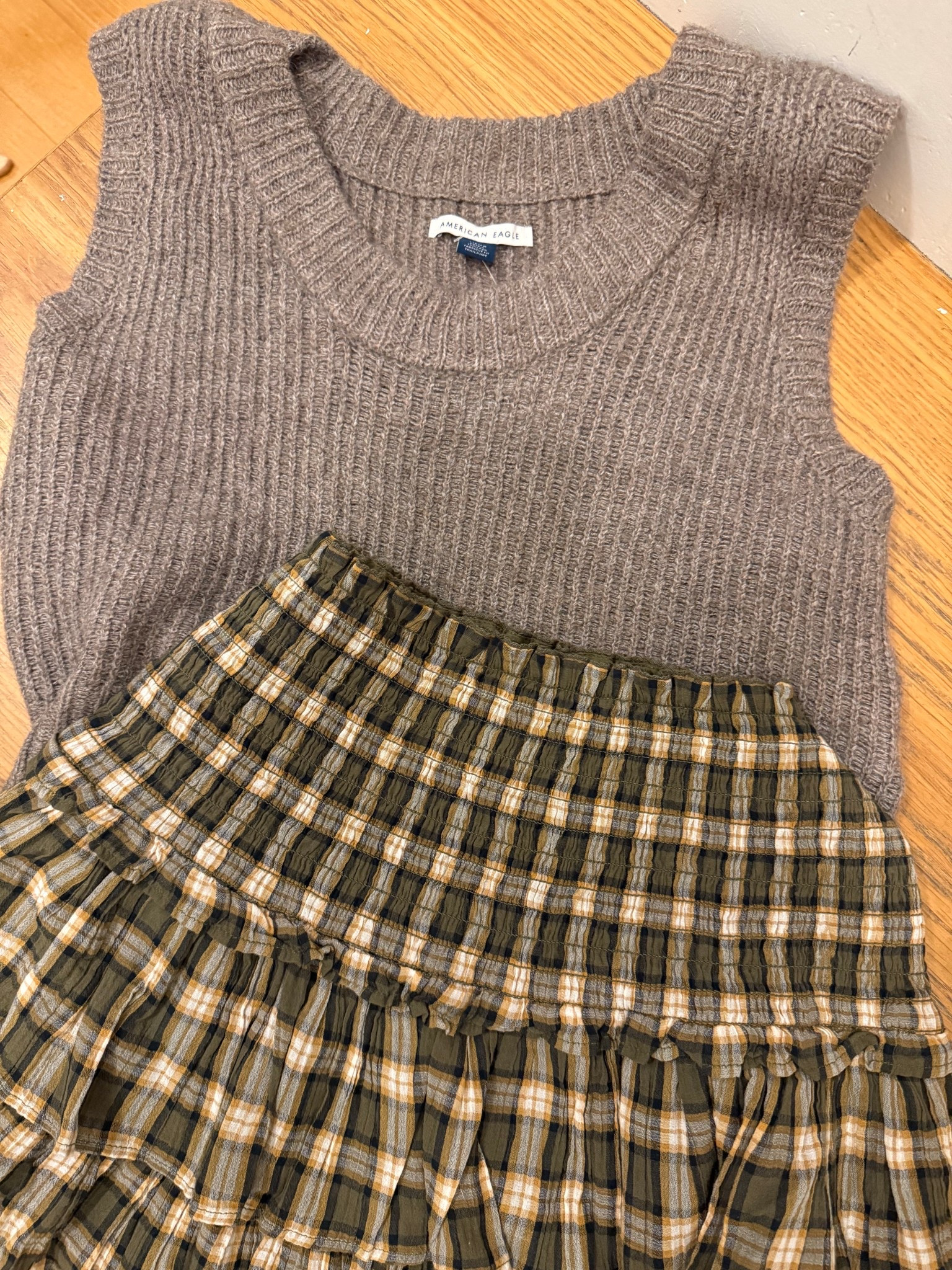 American Eagle Fall Sale Find! This ruffle skirt & knit vest makes for great transition pieces into fall! Or all season if you’re in a warmer area! 

#LTKSaleAlert #LTKFindsUnder50 #LTKFallSale