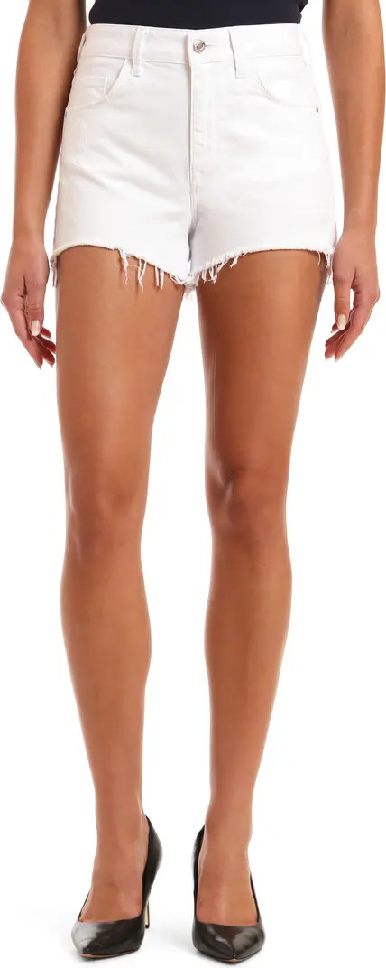 Rosie High Waist Distressed Cutoff Denim Shorts | Nordstrom