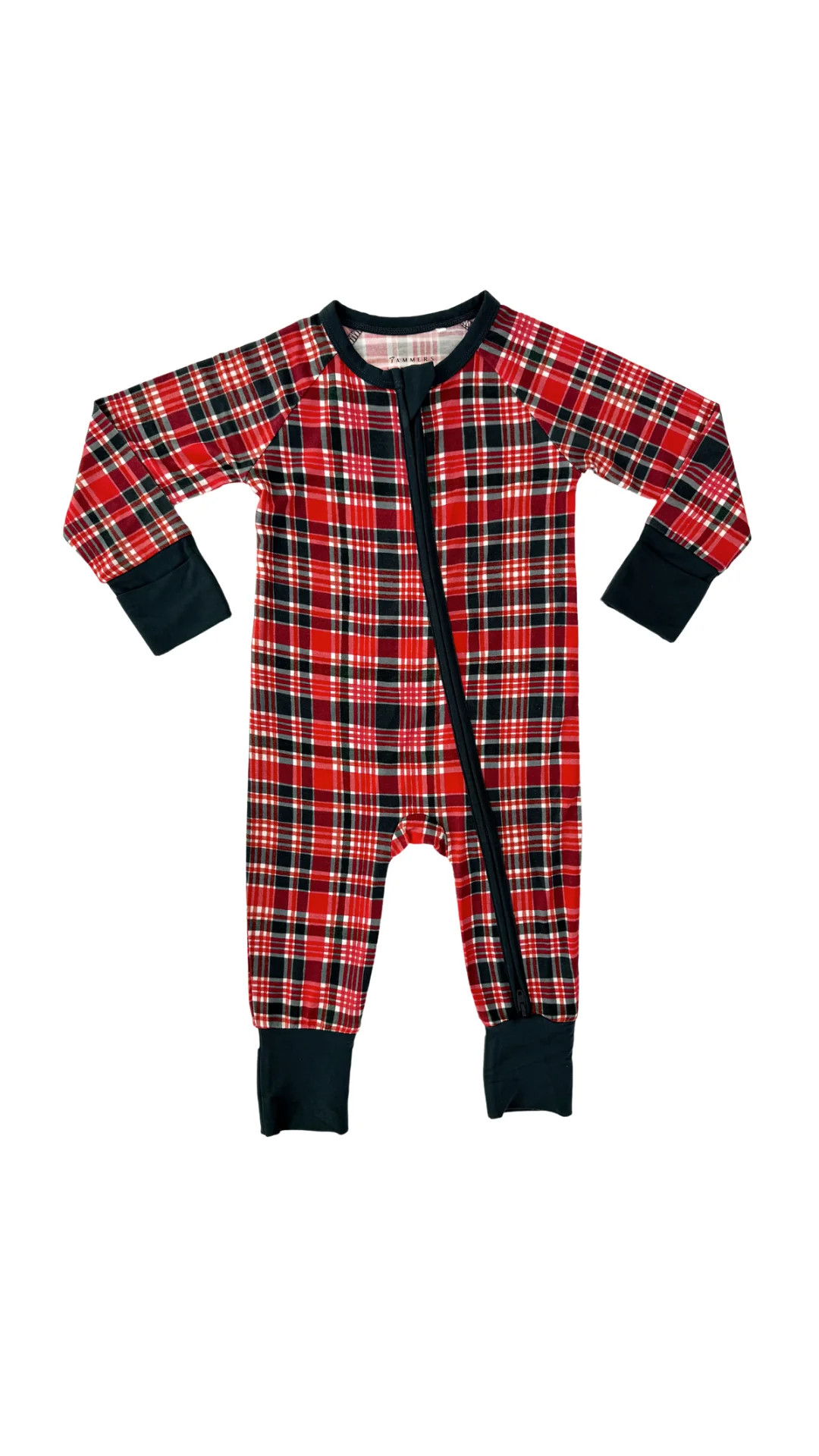 Home For The Holidays Plaid Zipper Romper IMJ x Bre Sheppard | In My Jammers