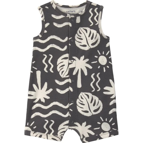 Carter's Child of Mine Baby Boy Romper, Sizes 0/3-24 Months | Walmart (US)