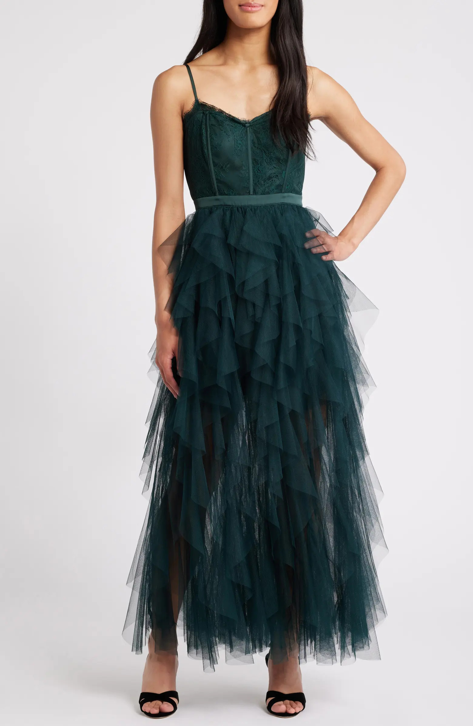 Corset Lace & Tulle Gown | Nordstrom