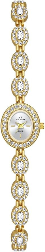 FANMIS Luxury Women Wrist Watches Unique Oval dial Watch Vintage Diamond Bracelet Watch Fashion Q... | Amazon (CA)