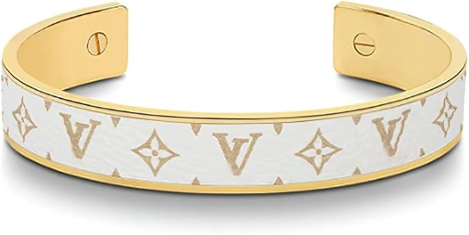 Letter L And Letter V Cuff Bracelets for Women，Letter Shaped Ladies Open Cuff Bangle Bracelet | Amazon (US)