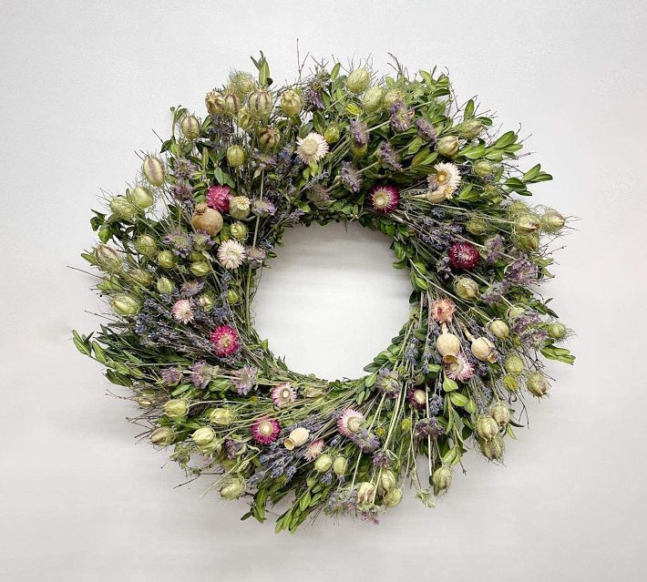 Dried Blossom Bounty Wreath | Pottery Barn (US)