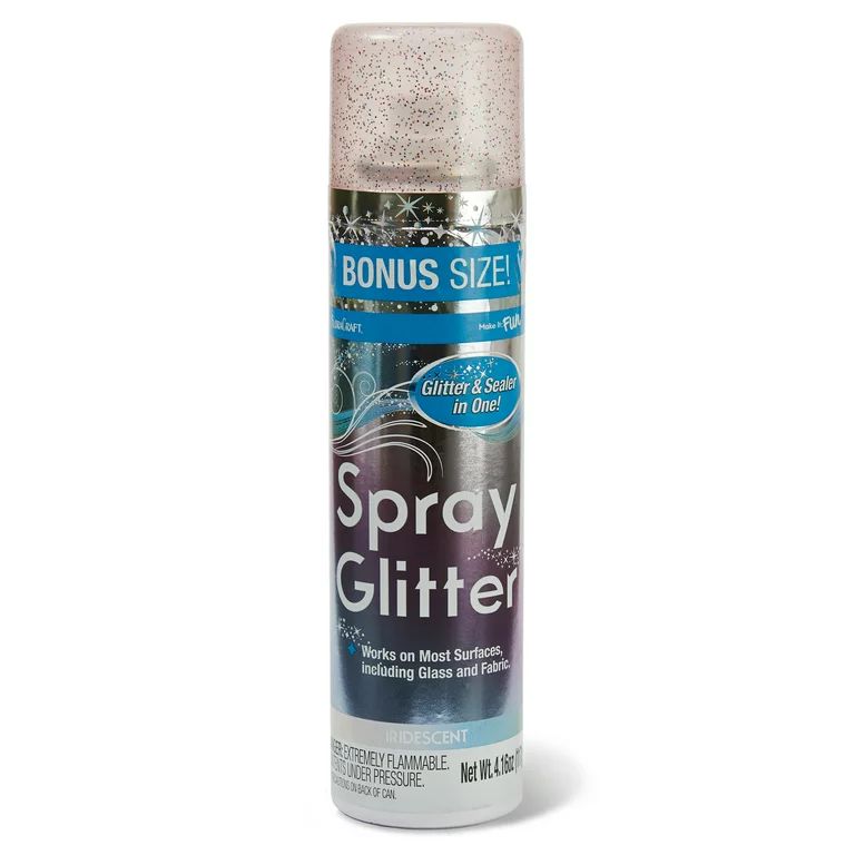 FloraCraft Spray Glitter 4.125 Ounce Iridescent | Walmart (US)