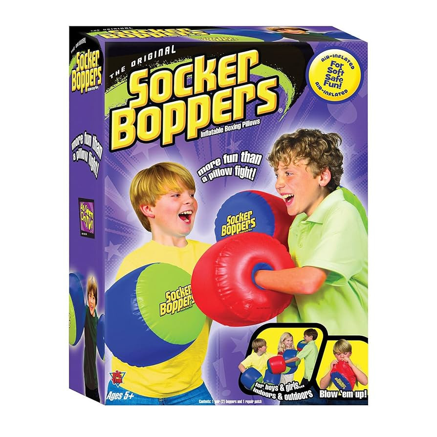 Socker Boppers Inflatable Boxing Pillows - One Pair Boppers – colors will vary, Box and Bop, Du... | Amazon (US)
