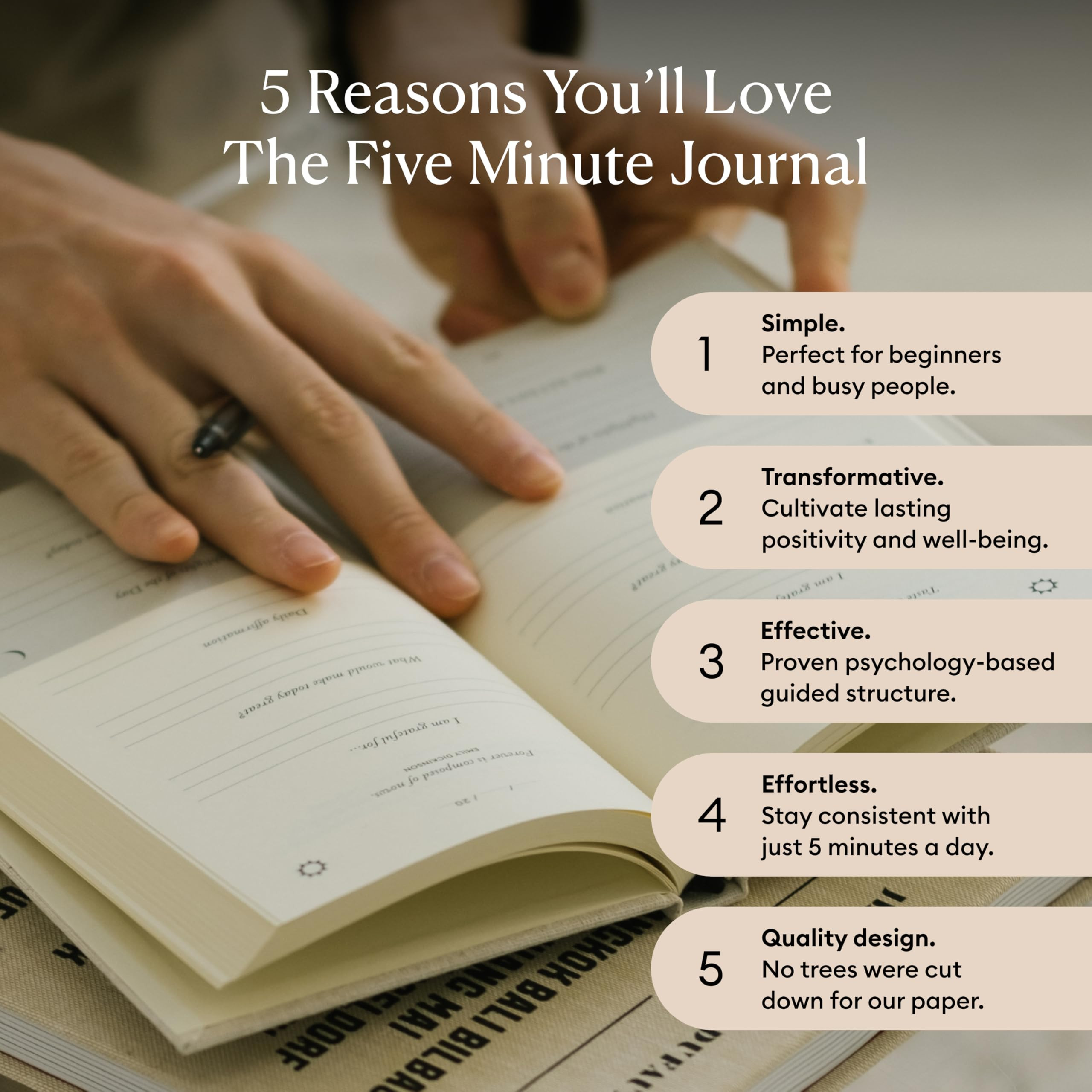 Intelligent Change The Five Minute Journal - Original Daily Gratitude Journal 2025 for Happiness,... | Amazon (US)