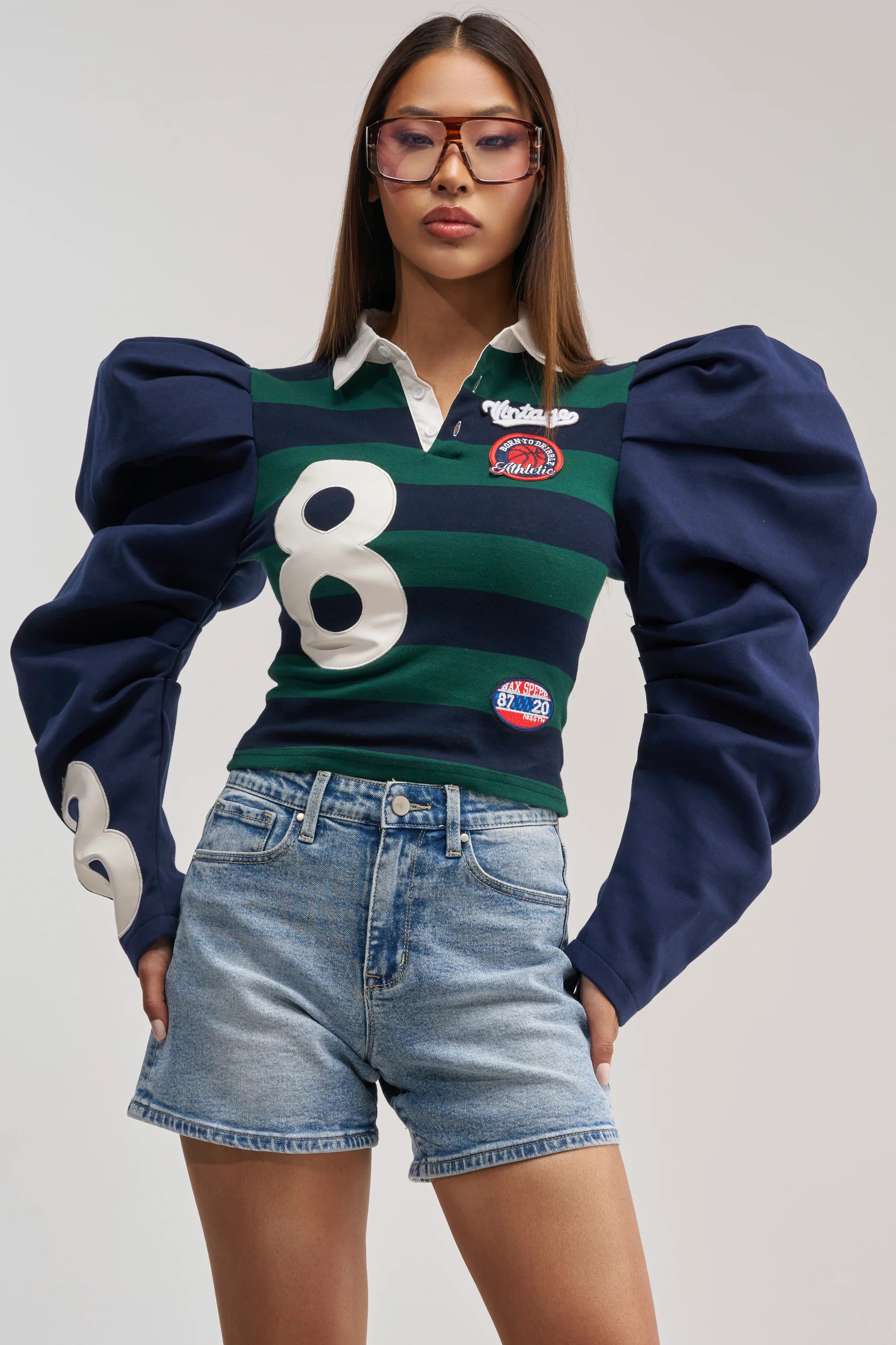 COLLEGE DAYS STRIPE POLO | AKIRA