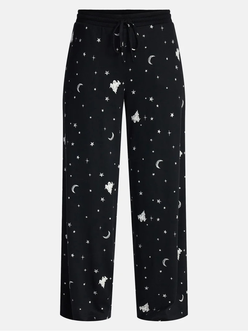 Halloween and Fall Women's Hacci Knit Sleep Pants from Way to Celebrate, 29.5" Inseam, Sizes XS-3... | Walmart (US)