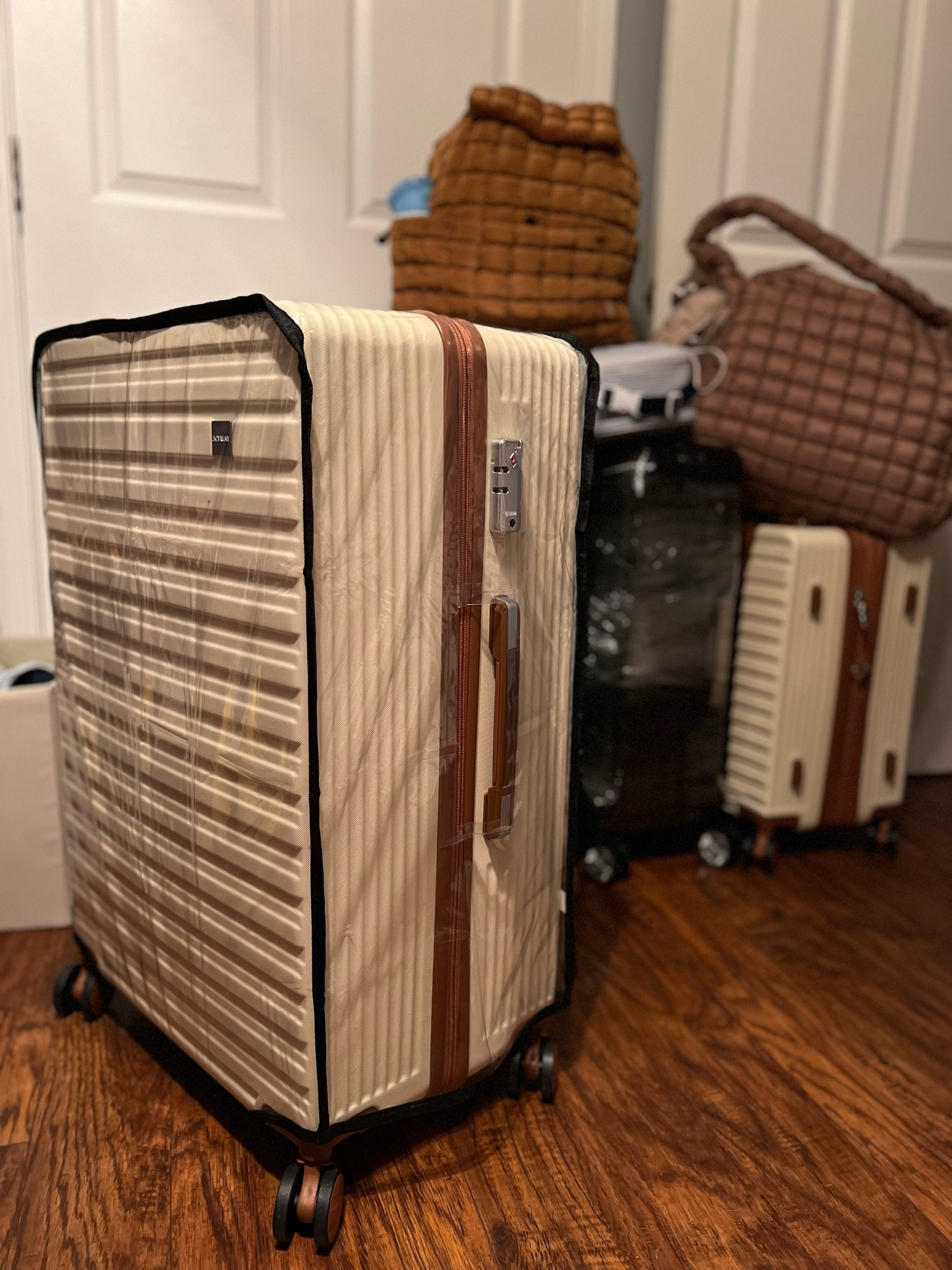 I love this amazon find! To protect my travel luggage. Amazon prime day.Travel must have. Luggage cover. Free People Quilted Carryall | Amazon luggage set. FP Movement Quilted Hiker Pack

#LTKItBag #LTKTravel #LTKSaleAlert