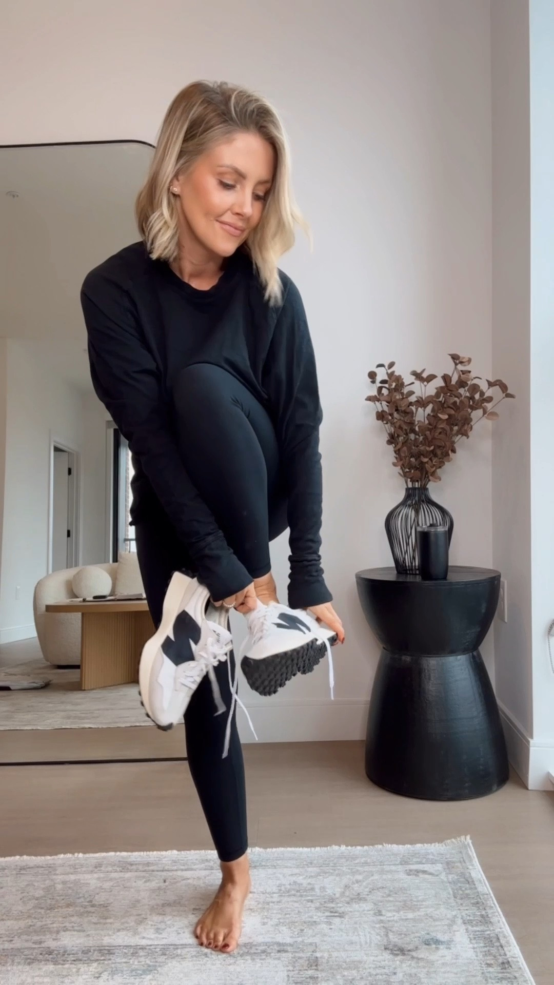 I sized up to a Small in the long sleeve tee / XS leggings / Small Amazon cardigan (mine is sold out but I have the Amazon version too and love it!) / sneakers are true to size

#LTKootd #LTKSaleAlert #LTKPetite