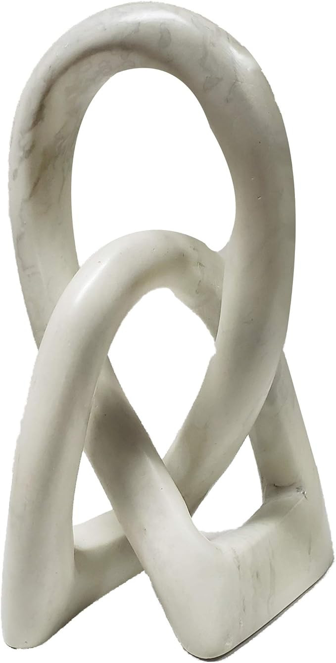 Continuous Looped Entwined Love Knot Sculpture Unique Modern Contemporary Décor Hand-Crafted Soa... | Amazon (US)