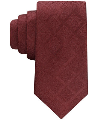 Calvin Klein Men's Yves Grid Tie - Macy's | Macy's