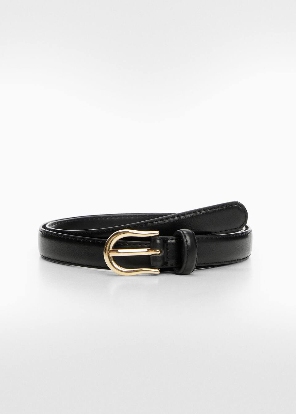 Buckle skinny belt -  Women | Mango United Kingdom | MANGO (UK)