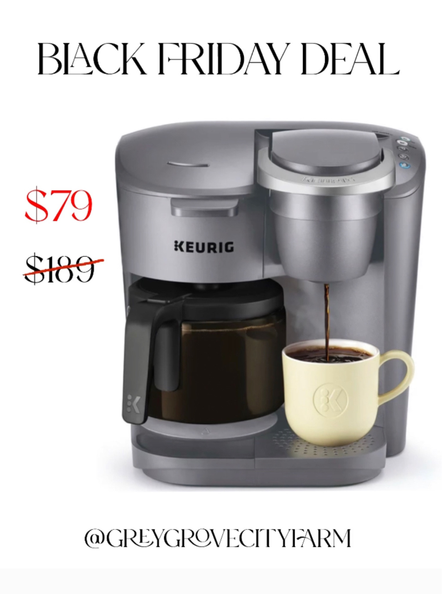 Black Friday Deal alert! Keurig Duo coffee maker in silver or black.

#LTKGiftGuide #LTKsalealert #LTKCyberweek